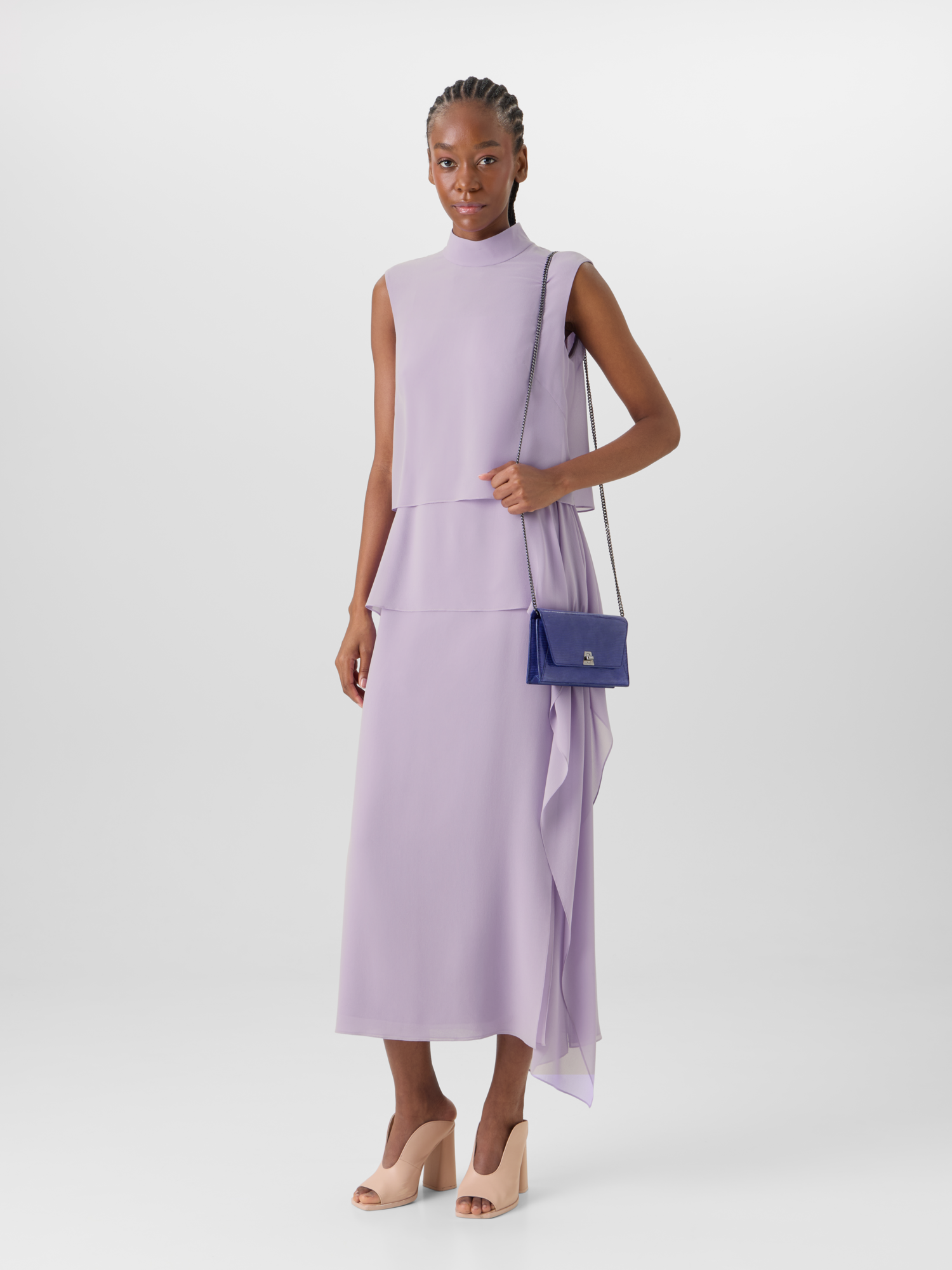 Designer Anouk Envelope Bag - purple 