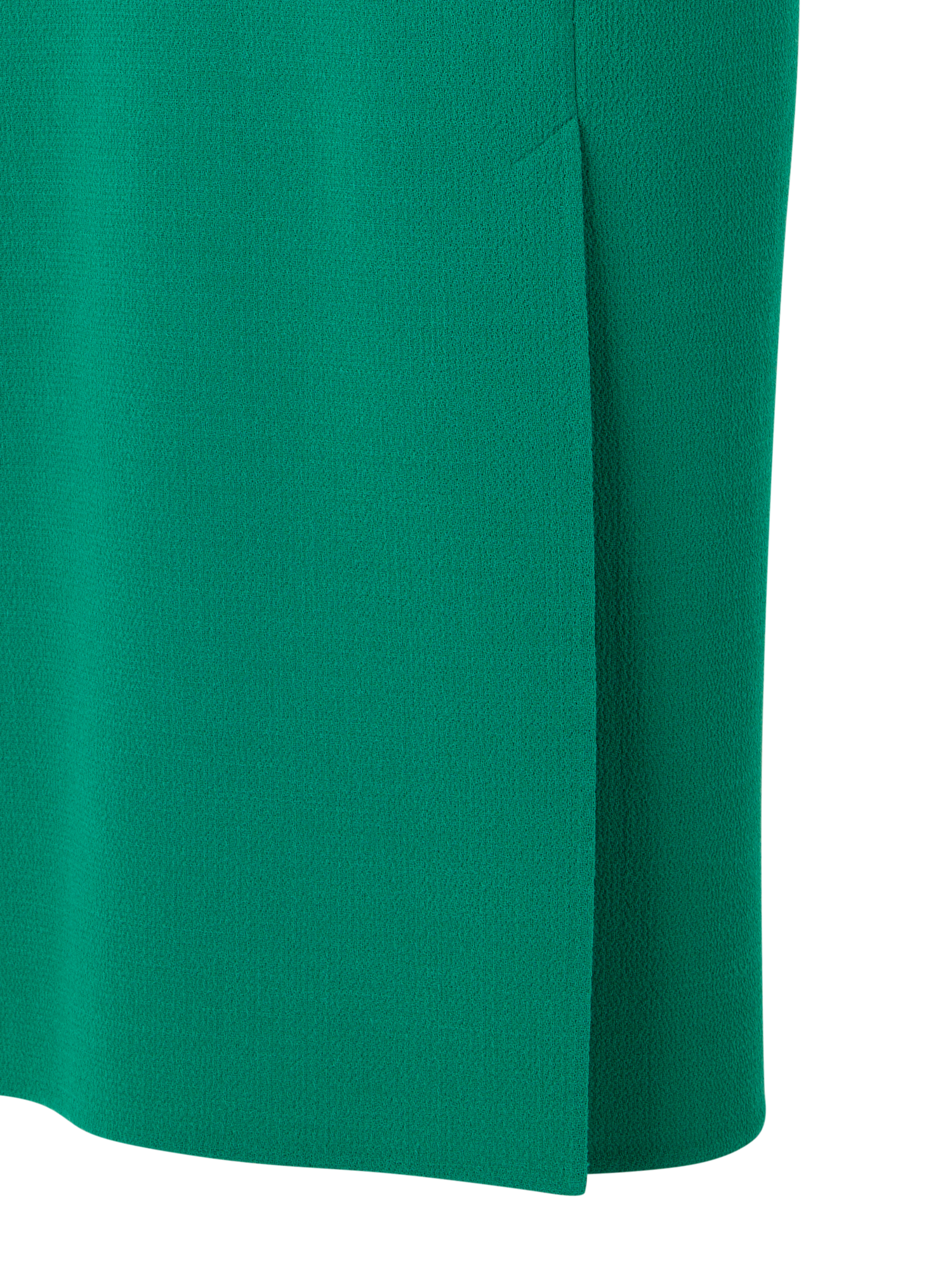 Designer Sleeveless Wool-Crêpe Double-Face Sheath Dress - green