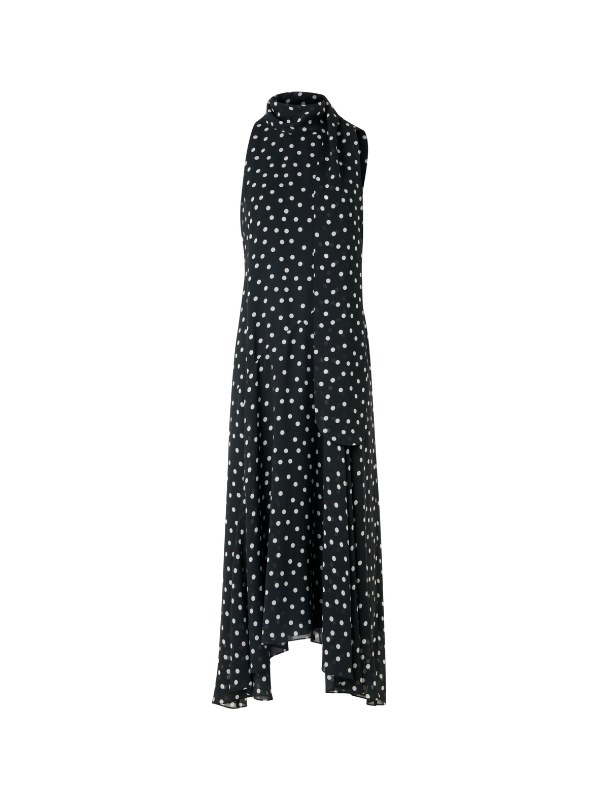 Designer Sleeveless Viscose Georgette Midi Dress - multicolor