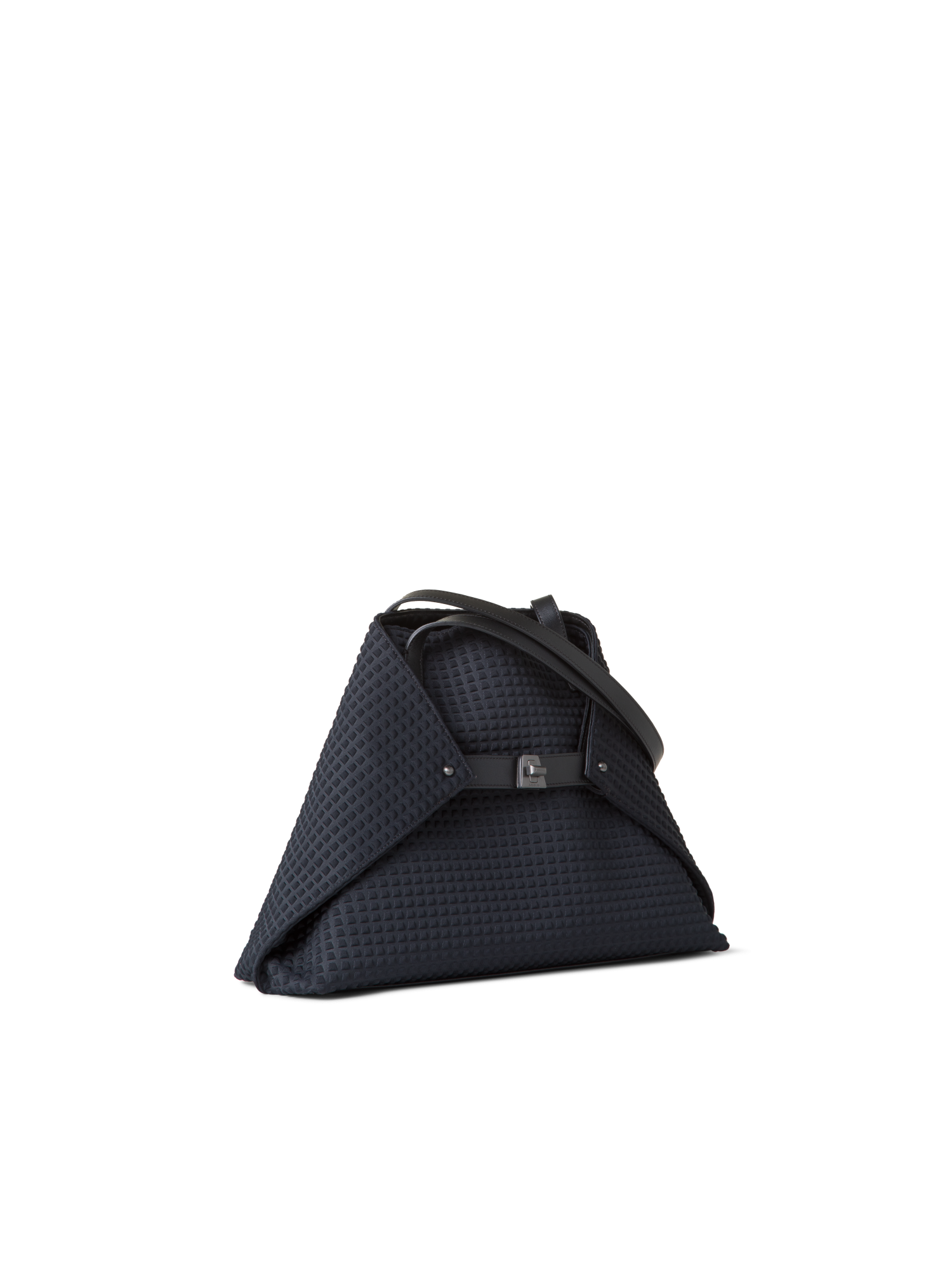 Designer Ai Small Shoulder Tote - black