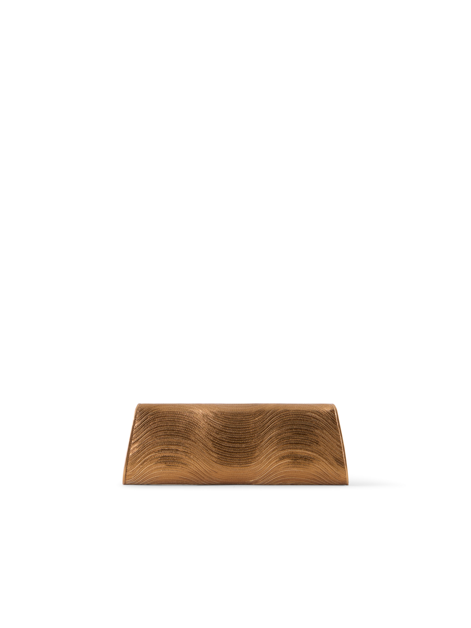 Designer Anouk Small Trapezoid Clutch - gold