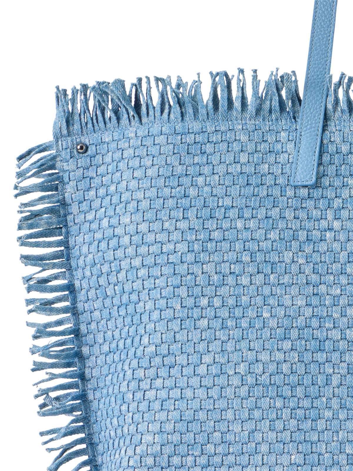 Designer Ai Medium Shoulder Tote - blue