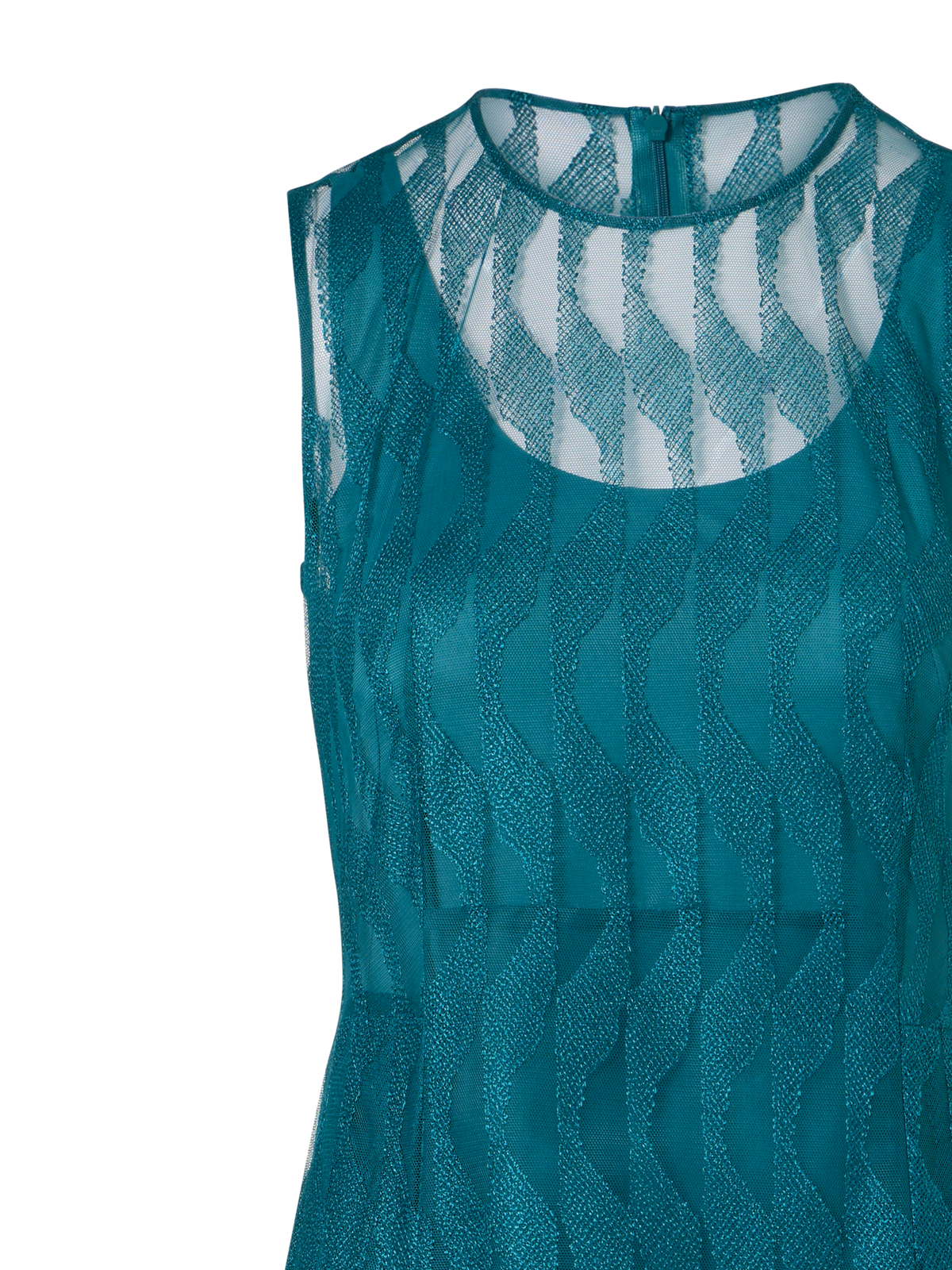 Designer Sleeveless High Plains Midi Dress - green