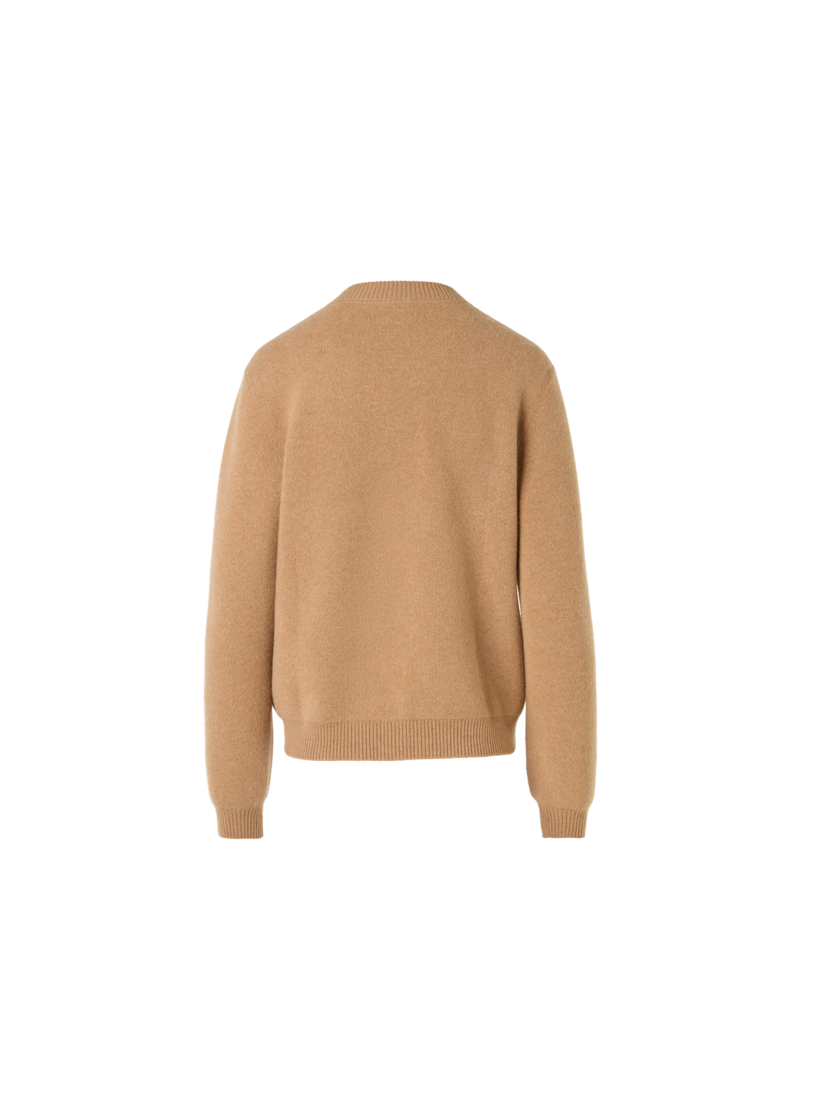 Designer Long-Sleeve Cashmere-Piqué Knit Cardigan - brown