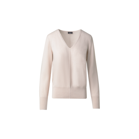 Cashmere V-Neck Knit Pullover