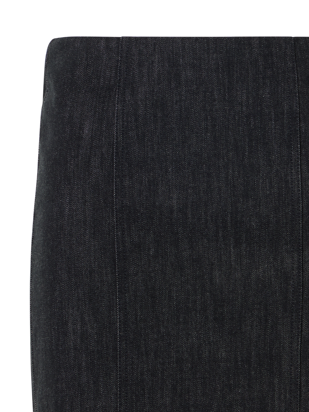 Designer Denim Pencil Skirt - black