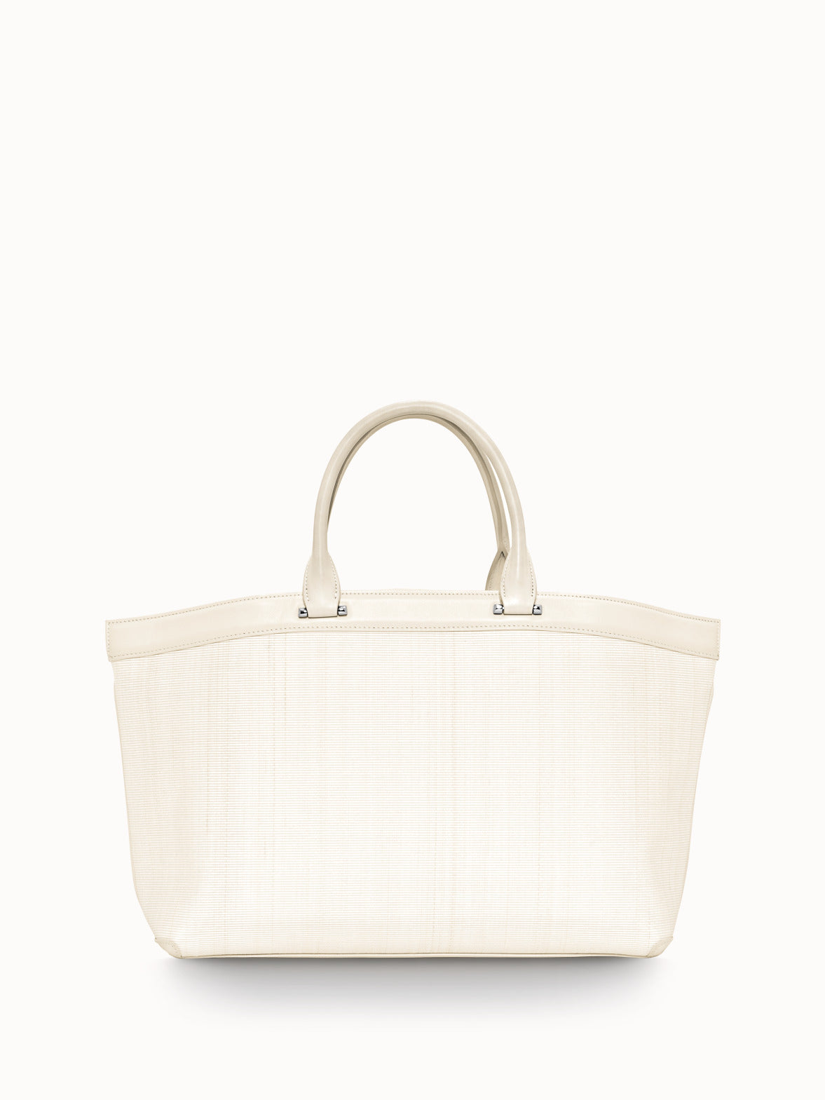 Small Canvas Tote - Silver