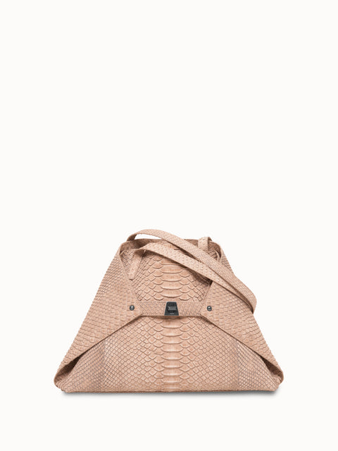 Small Python Leather Handbag