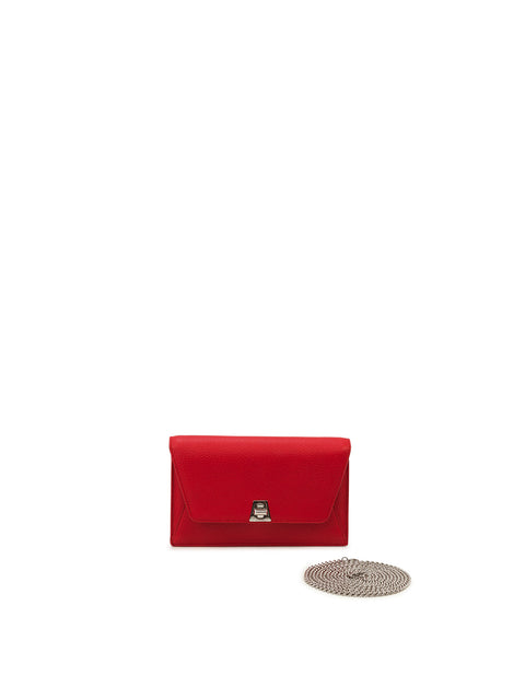 Envelope Bag in Calf Leather with Detachable Shoulder Chain