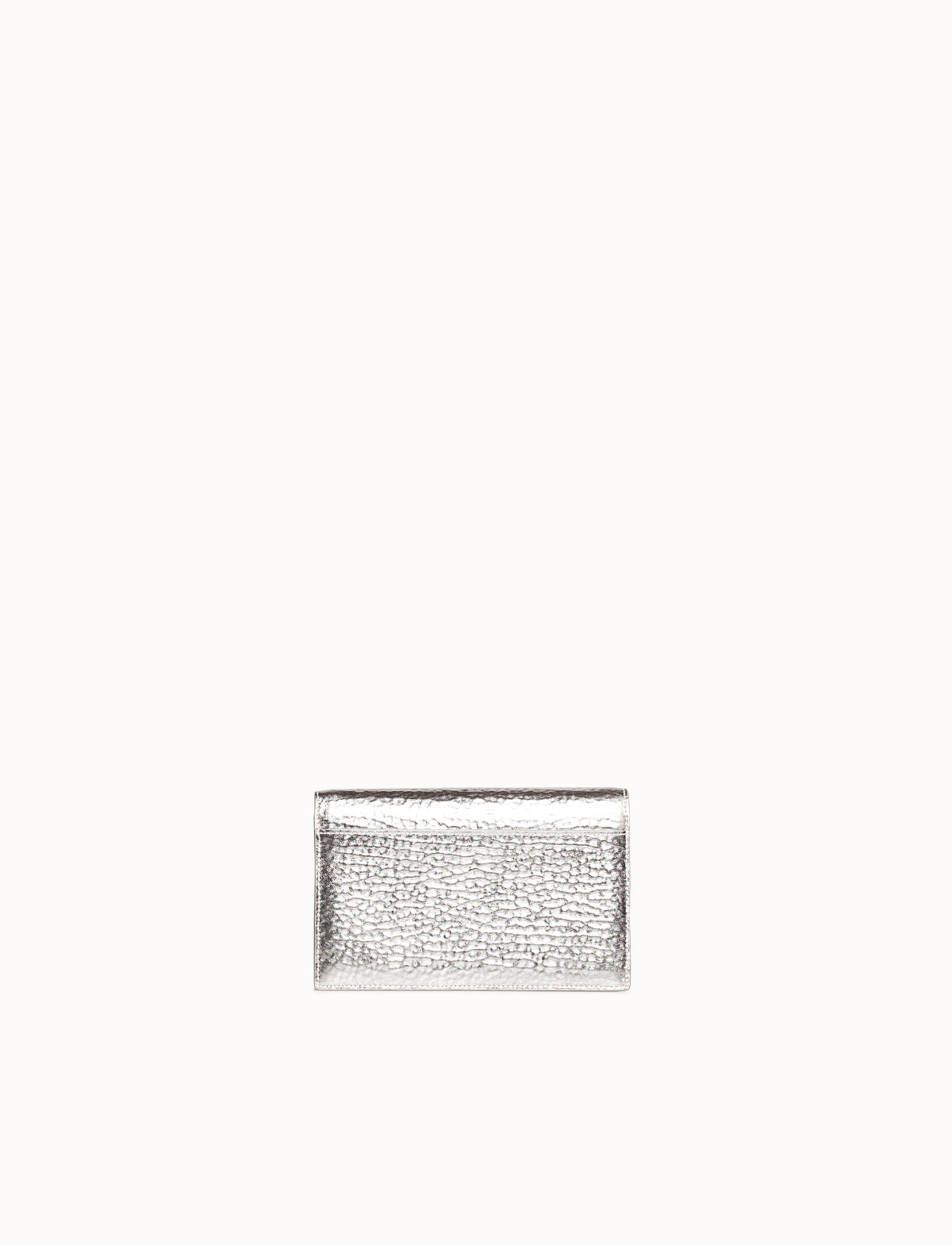 Akris Anouk Python Snakeskin Envelope Clutch Bag Silver