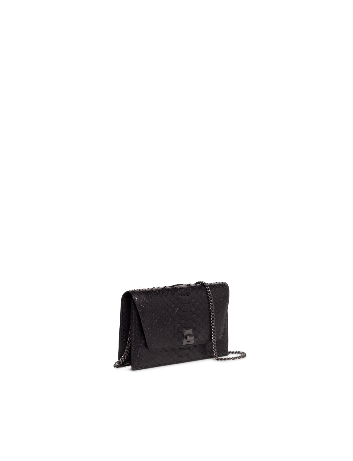Wallet on Chain patent leather crossbody bag