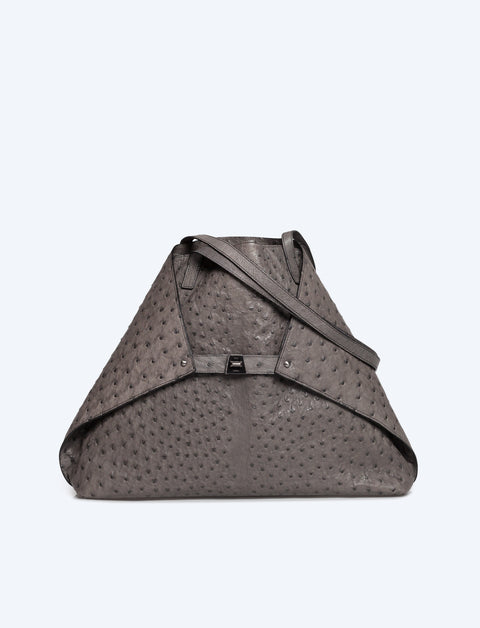 Medium Ai Shoulder Bag In Ostrich Leather