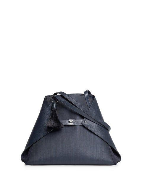 Medium Ai Shoulder Bag in Horsehair and Leather