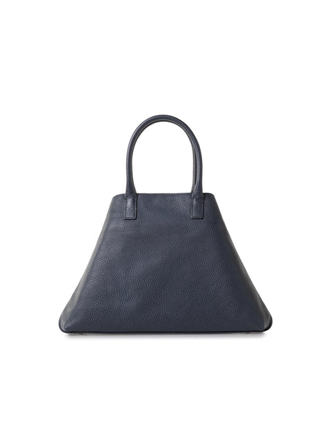 Small Messenger Bag in Cervocalf Leather with Detachable Shoulder Strap