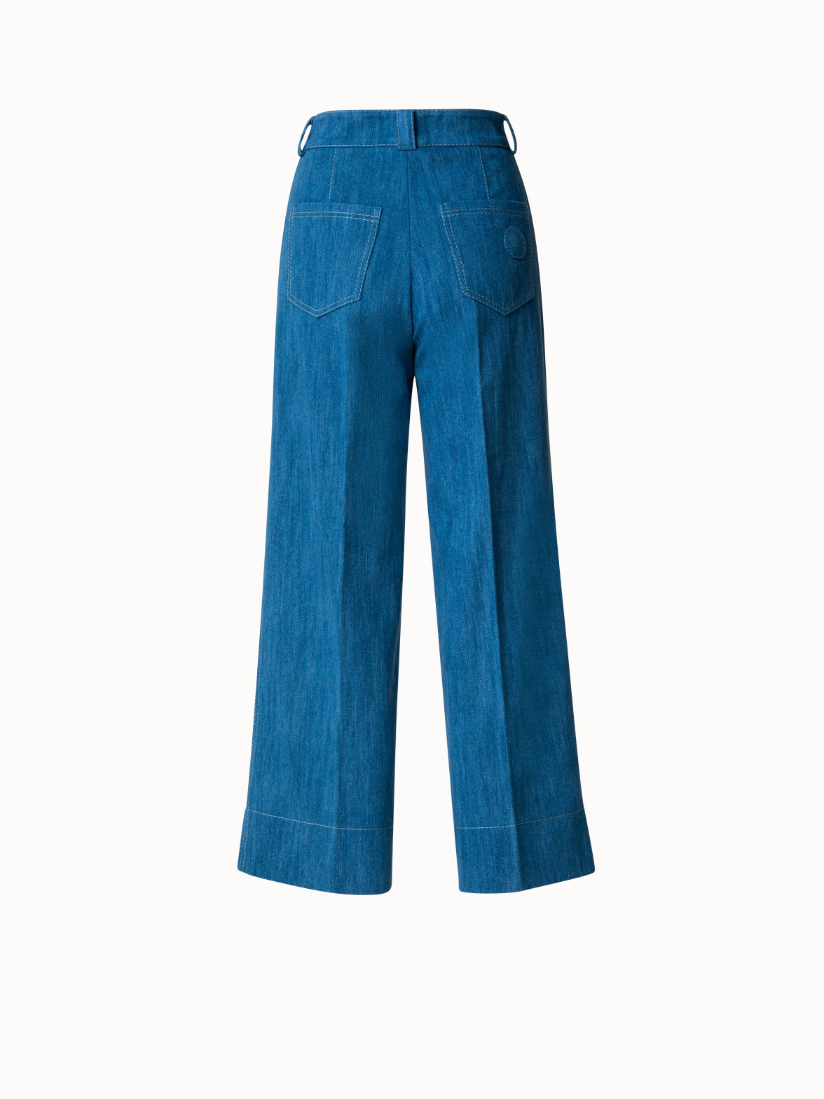 Tibi Light Weight Denim Pleated Cargo Pant (Jeans,Wide Leg) IFCHIC.COM