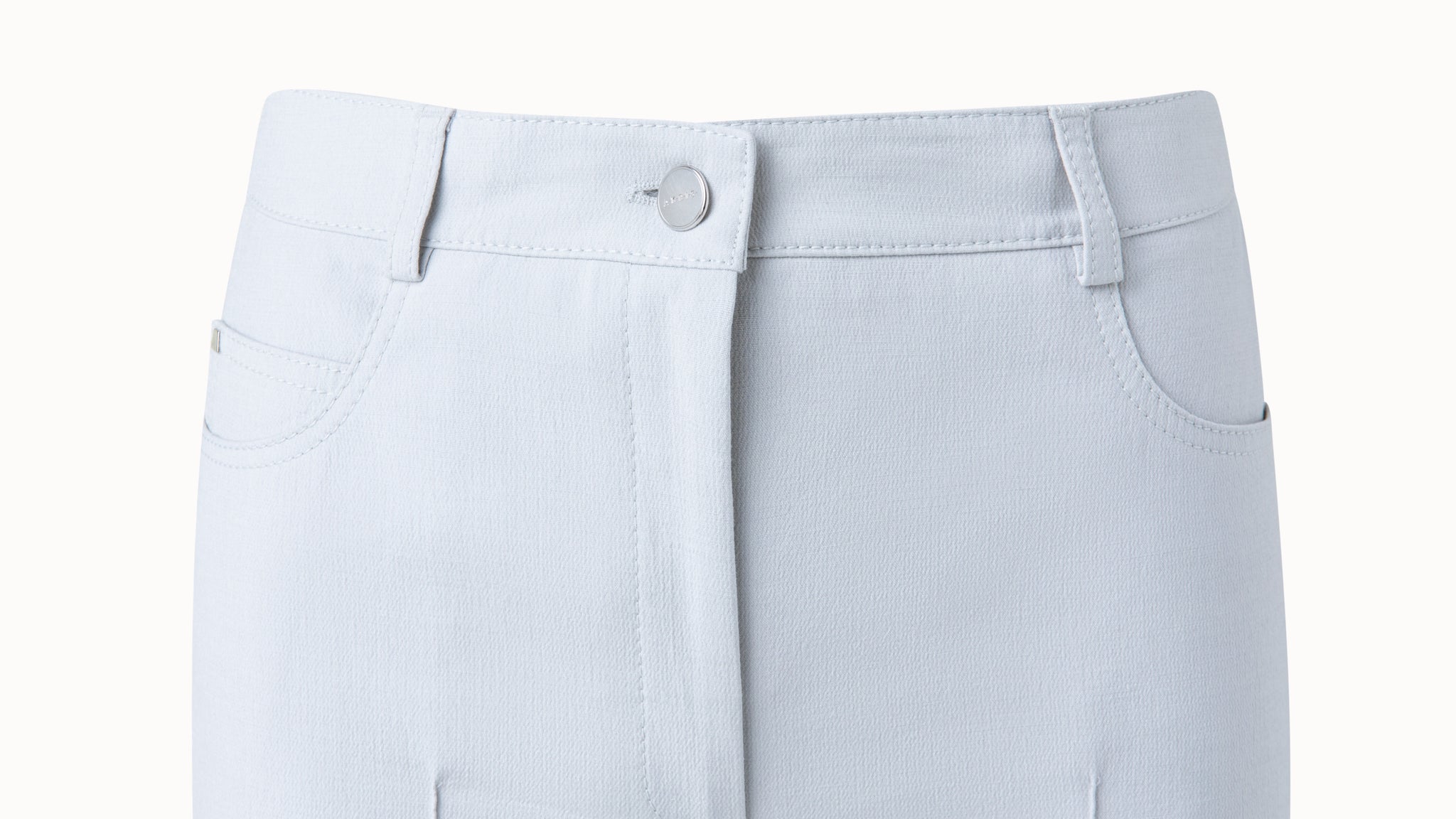 Cotton Silk Stretch Double-Face Bootcut Pants