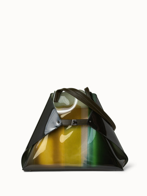 Medium Ai Shoulder Bag in Liquid Light Print Plexi
