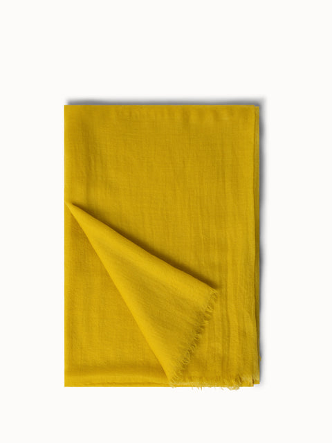 Cashmere Silk Scarf With Fringe
