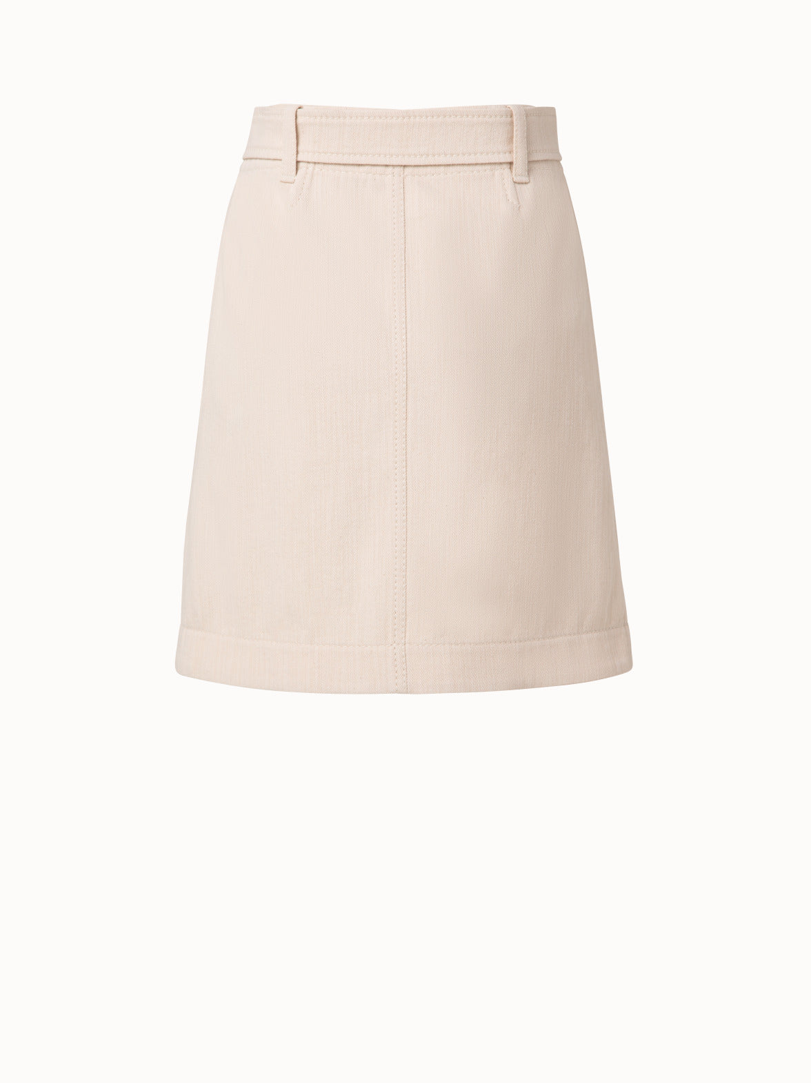 Denim A-Line Skirt - White | Talbots
