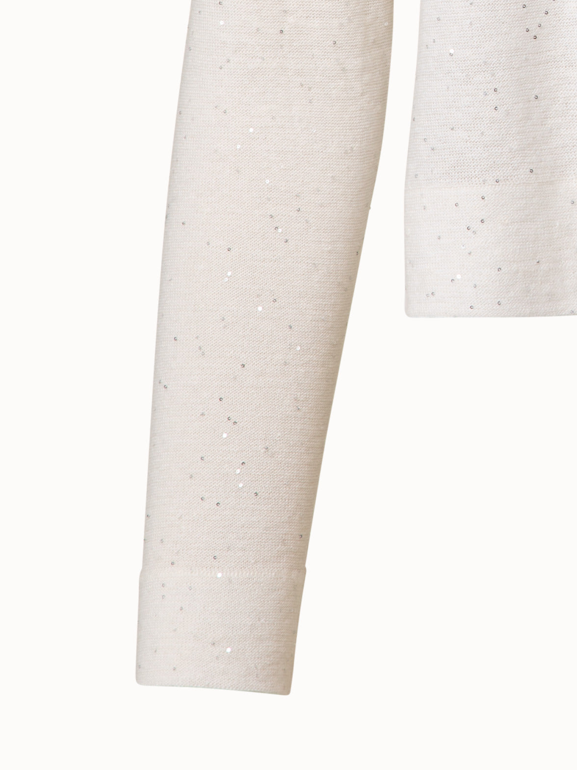 Linen Cotton Fine Sequins Cardigan
