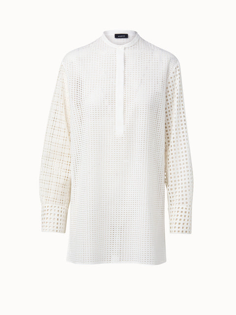 Cotton Broderie Anglaise Patchwork Tunic