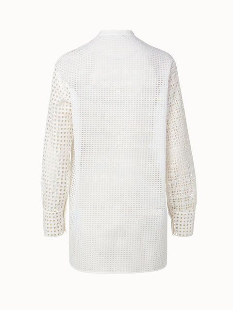 Cotton Broderie Anglaise Patchwork Tunic