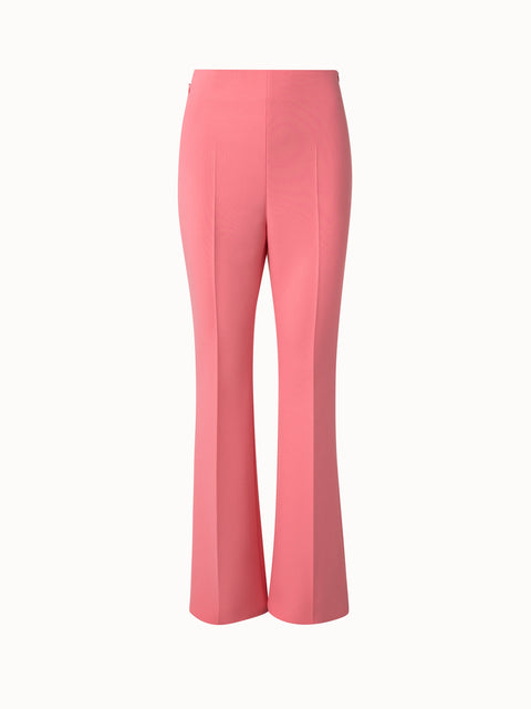 High Waist Techno Stretch Double-Weave Bootcut Pants