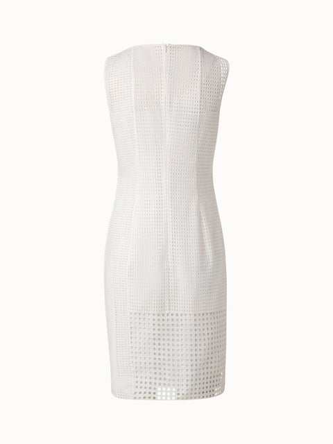 Cotton Broderie Anglaise Patchwork Sheath Dress