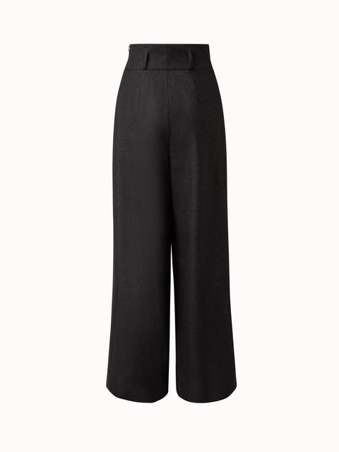 Wide Fiorina Pant In Wool Flanel