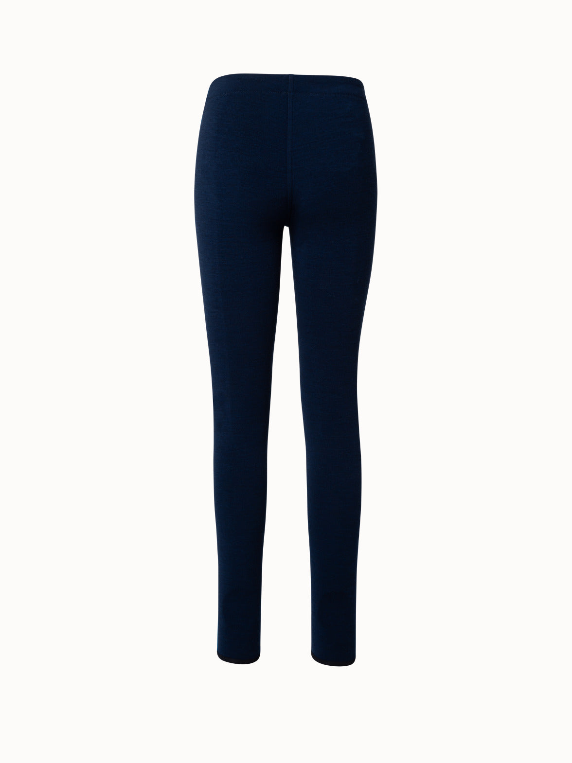 Straight Leg Crepe Pants - Navy with side stripe