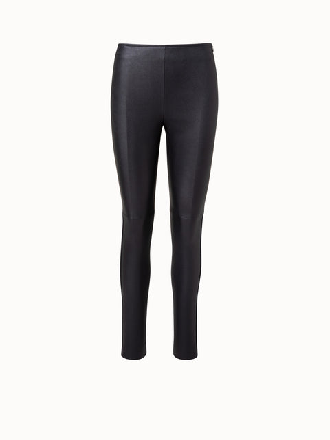 Dex Grey Marbled Leather Looking High Rise Legging Pants - XS – Le