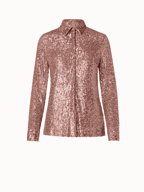 Sequins On Jersey Blouse
