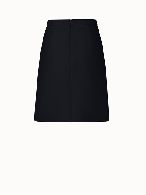 Wool Double-Face Short Skirt