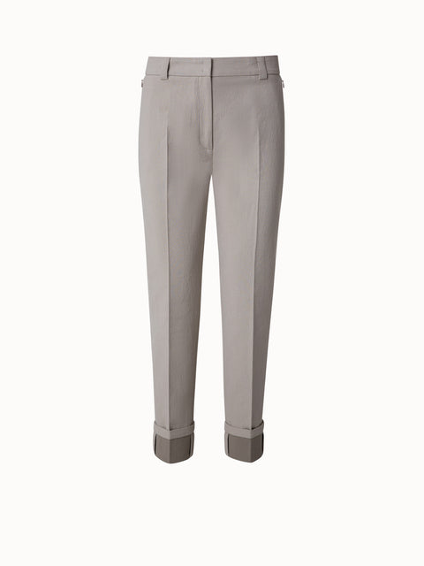 Akris Punto Charcoal Gray Double Faced Wool Pants sz 6