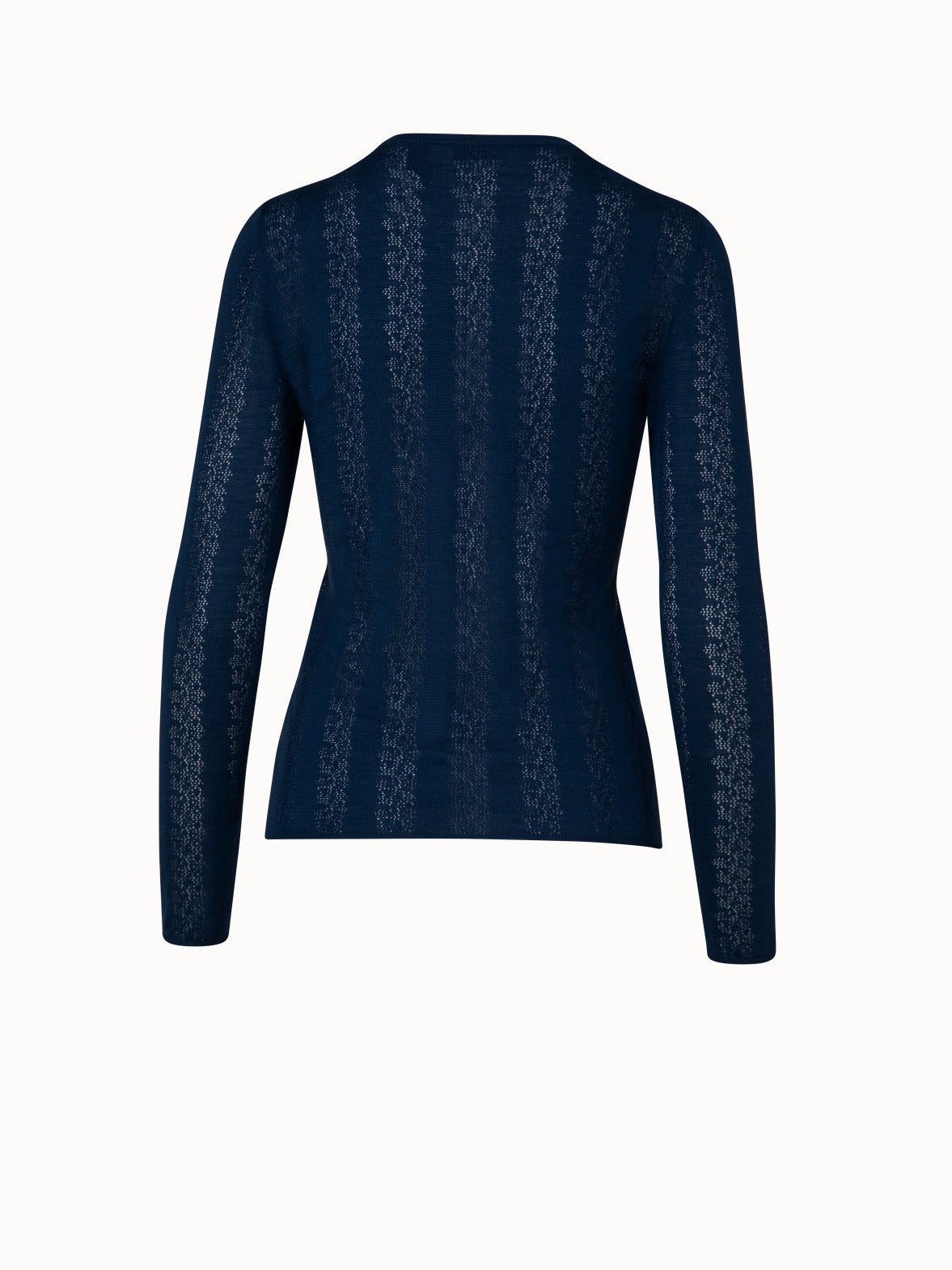 Wool Silk Knit Lace Pullover