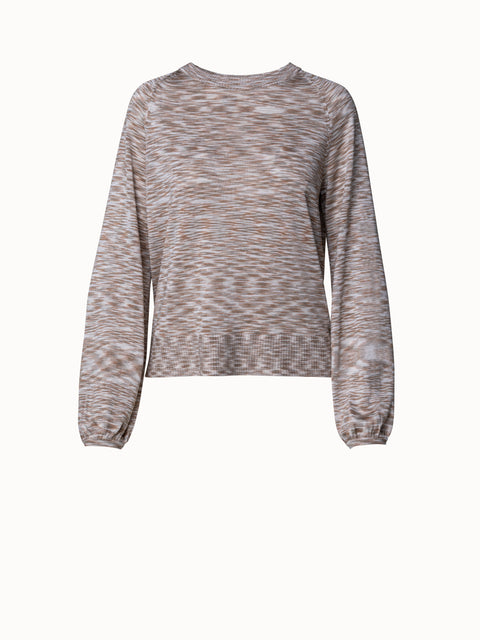 High Shine Space Dye Knit Pullover