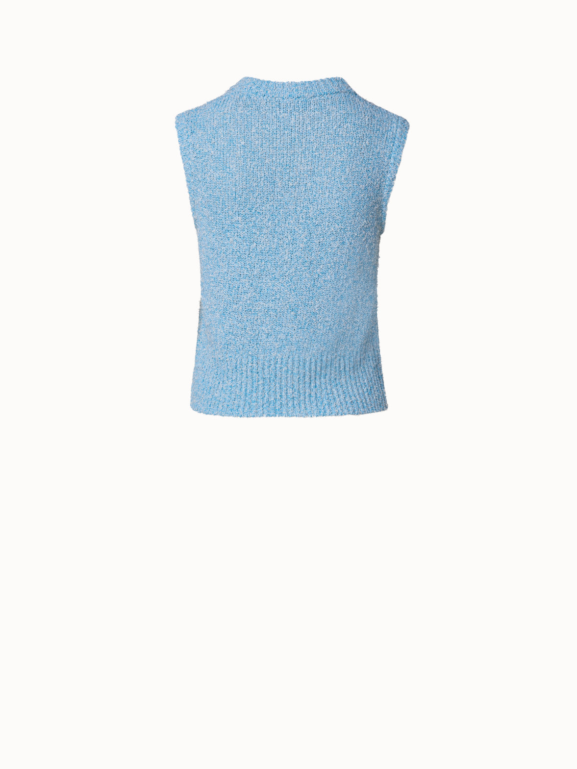Cotton Boucle Knit Top - Tops - Clothing