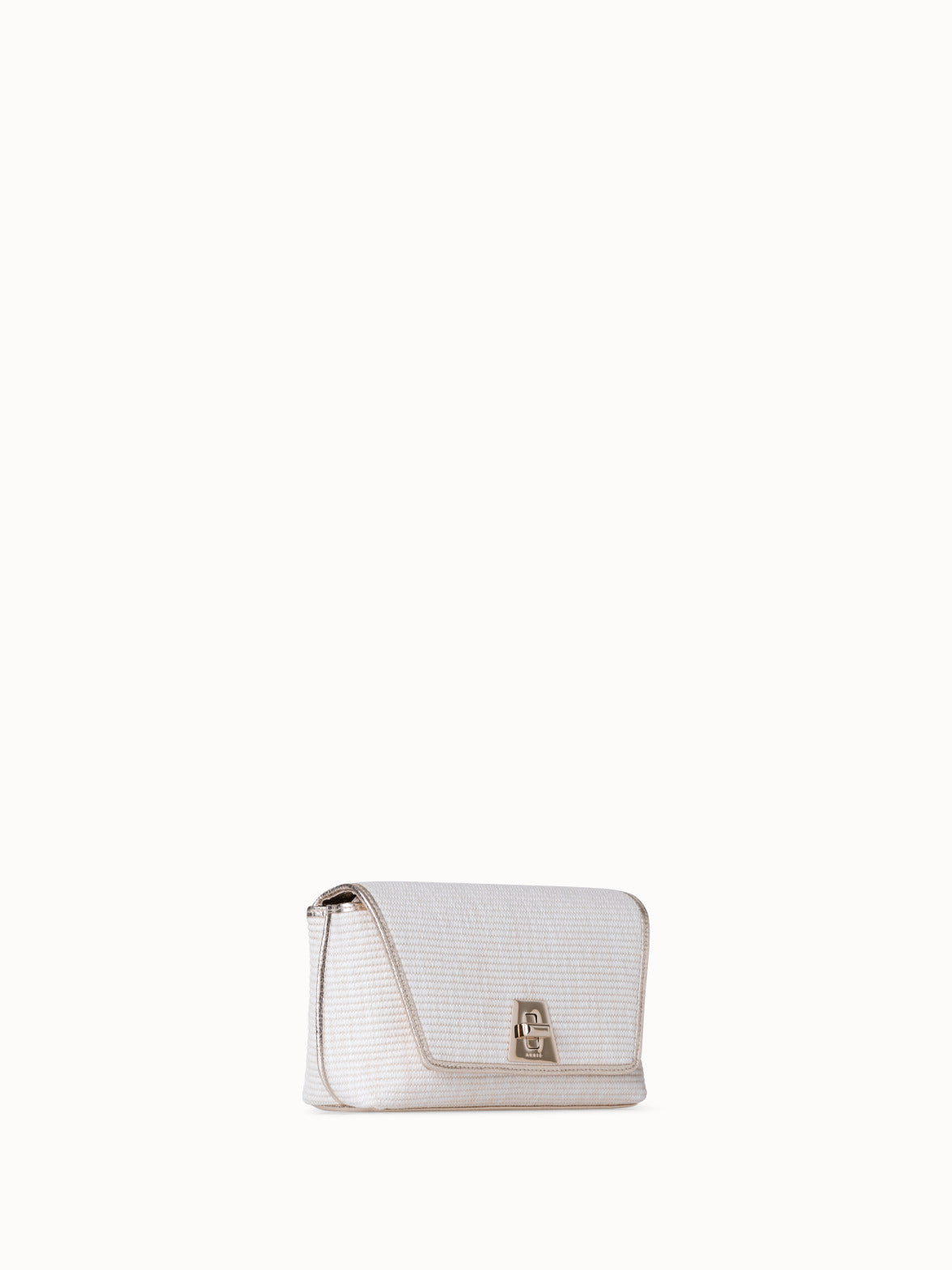 Anouk - Raffia Crossbody Bag in Grey/White/Purple by Akris