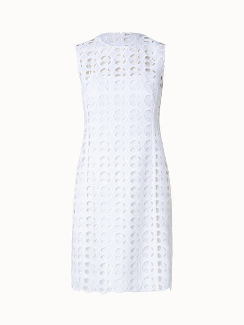 Dot Cut-Out Embroidery Dress