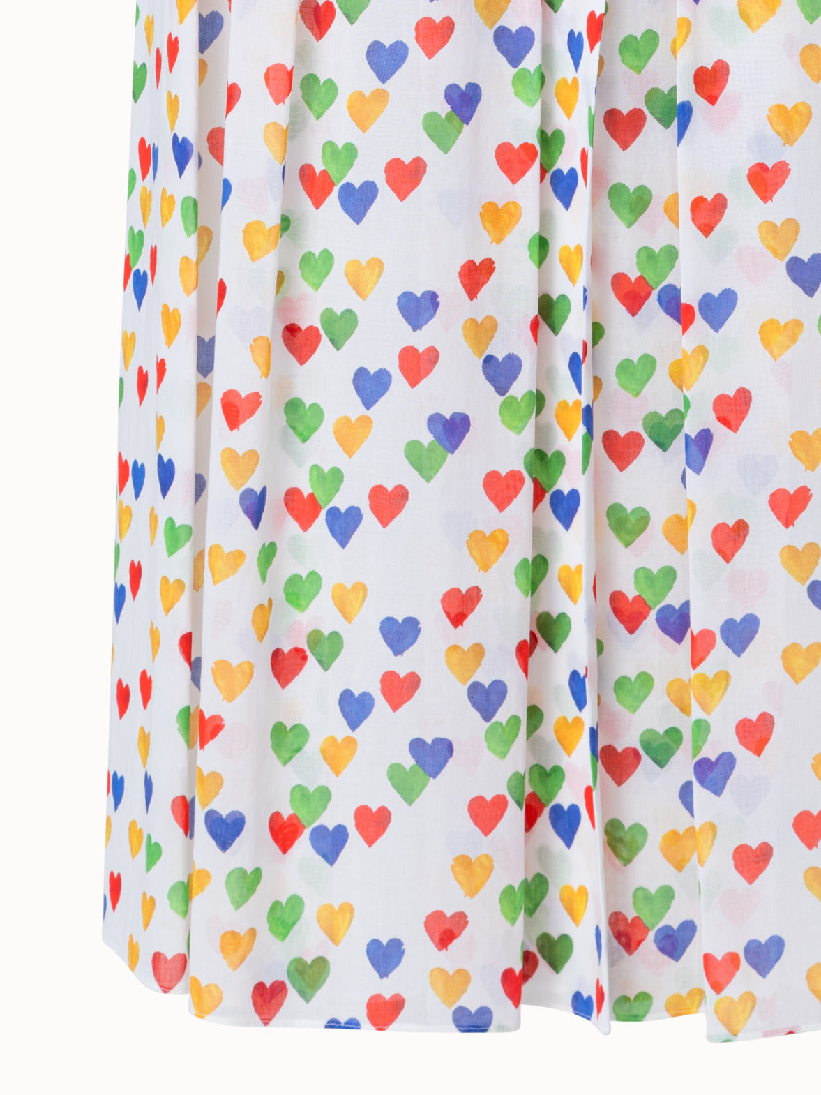 FABRIC-PLEATED LONG SKIRT ALA HEART - Chachi Online Shop