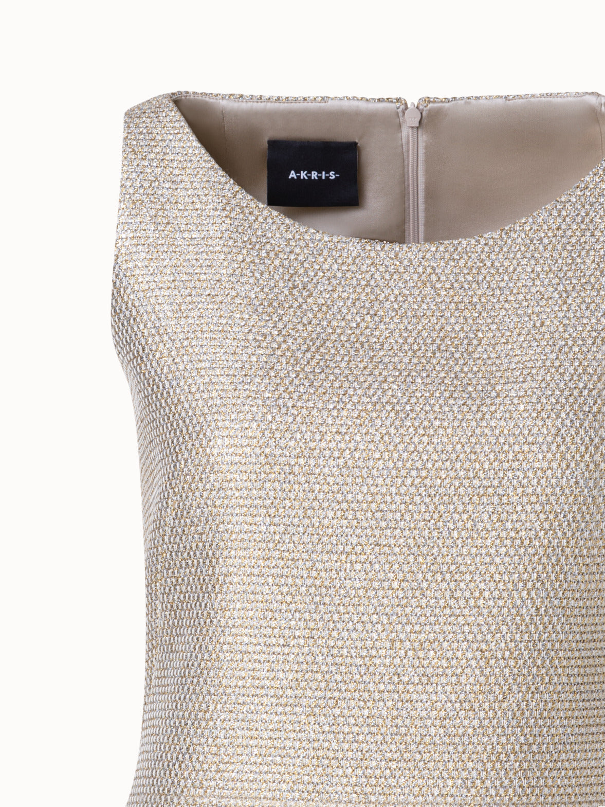 Gold Weave Tank Dress - Women - Ready-to-Wear