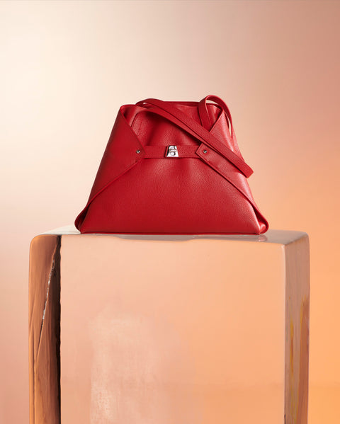 Small Ai Shoulder Bag in Cervocalf Leather