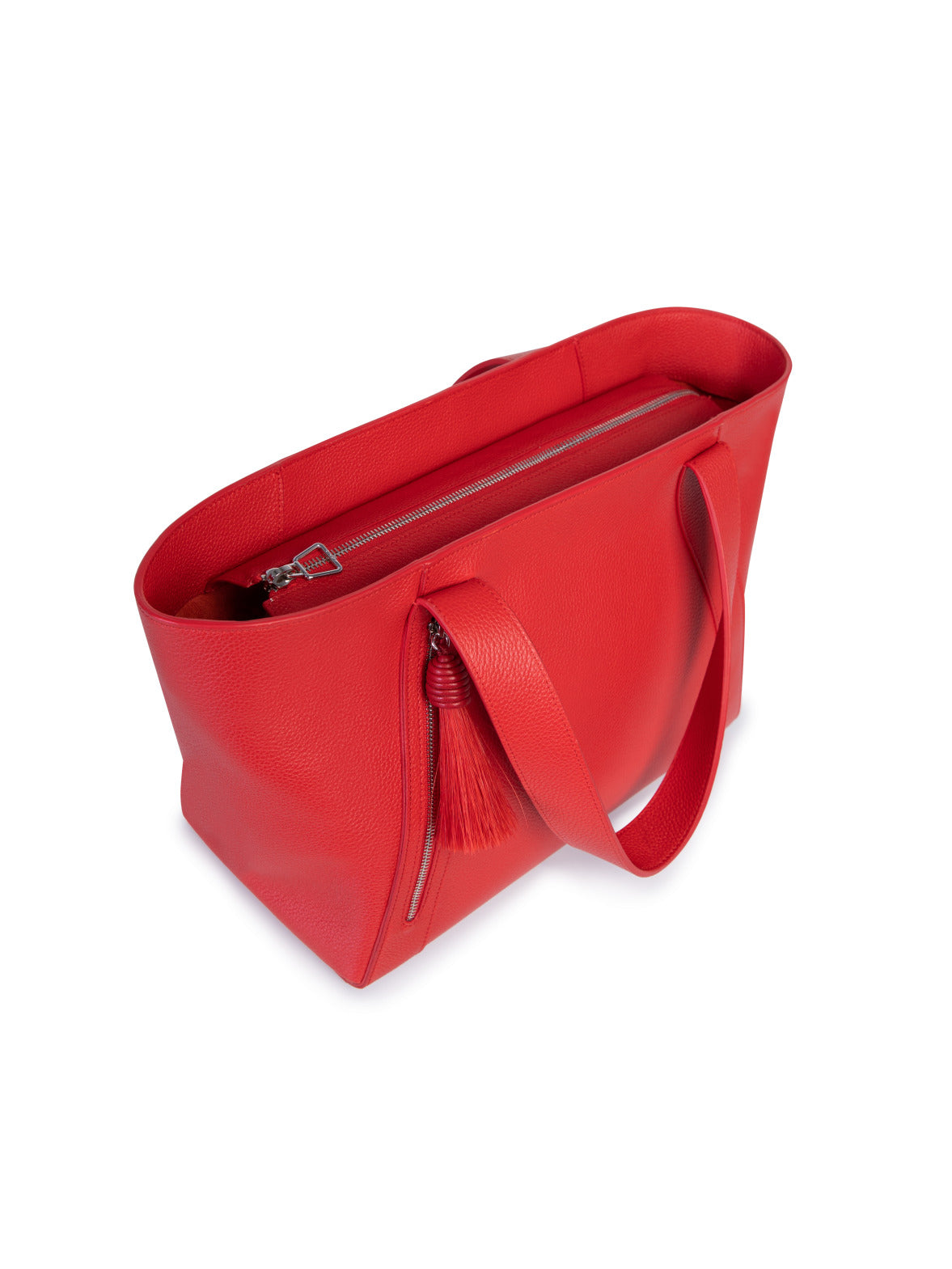 Floral Leather Shoulder Bag - Embossed - Small - Red | Saddle Bag By  Moroccan Corridor®
